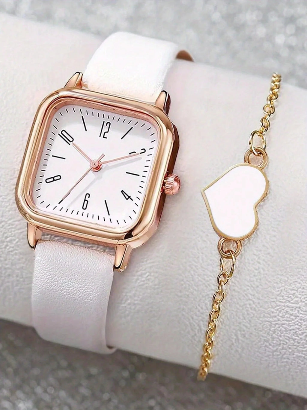 New Women Watch Luxury Bracelet Set Fashion Business Leather Quartz Wrist Watches for Women Gift Set Relogio Mujeres Qme