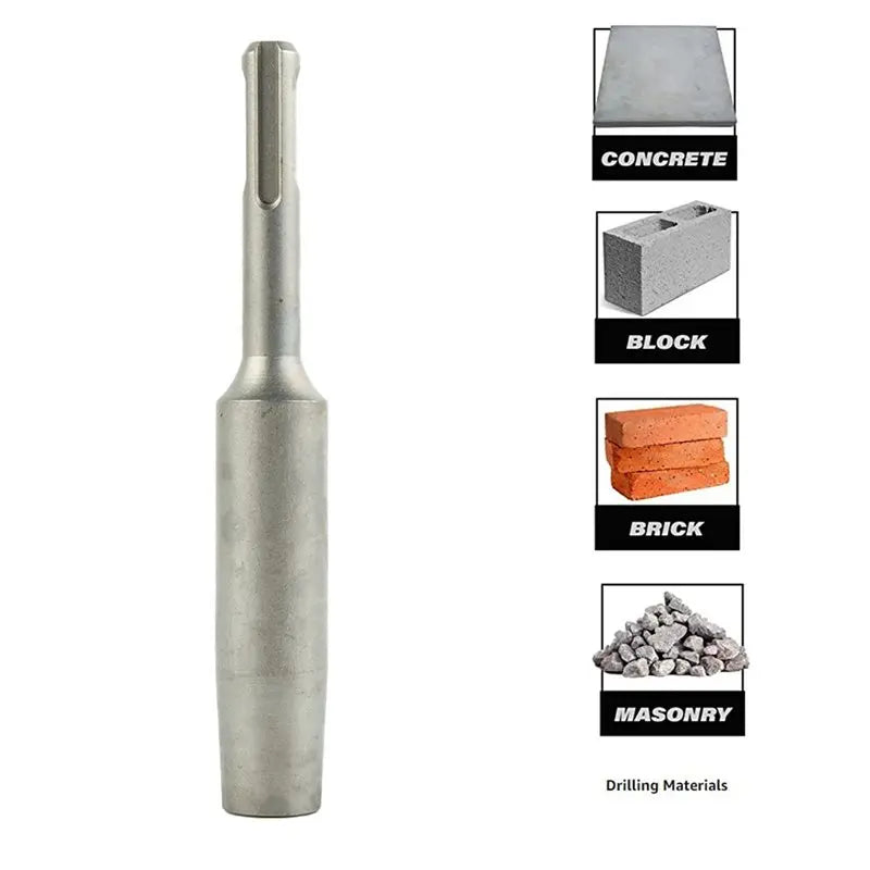 A02F-3Pc SDS Plus Ground Rod Driver 10Mm Earth Stake Hammer Drill Grounding Rod Metal Ground Rod Driver Power Tool Qme