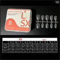 Box Nails Tips Coffin French Full Cover Medium Short NO Polishing Qme 10