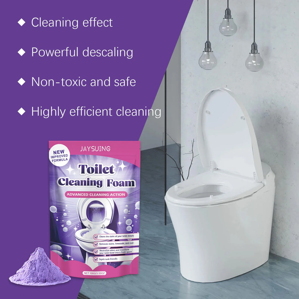 Toilet Cleaning Powder Powerful Cleaning Easy to Remove Stain Eliminate Odor Fresh Fragrance Household Toilet Descaling Powder Qme