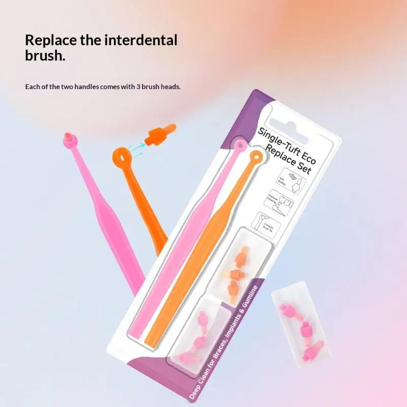 Interdental Brush Single-beam Soft Teeth Replacement Head Cleaning Qme