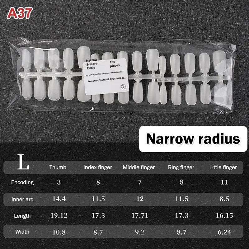 Nail Salon Matte False Tips Box Easy Wear Press Nails Home Manicure Qme A37