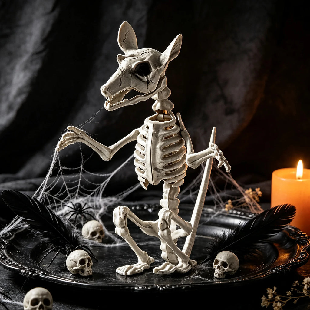 Animal Skeletons Halloween Realistic Decorative Funny Statues Skull Qme