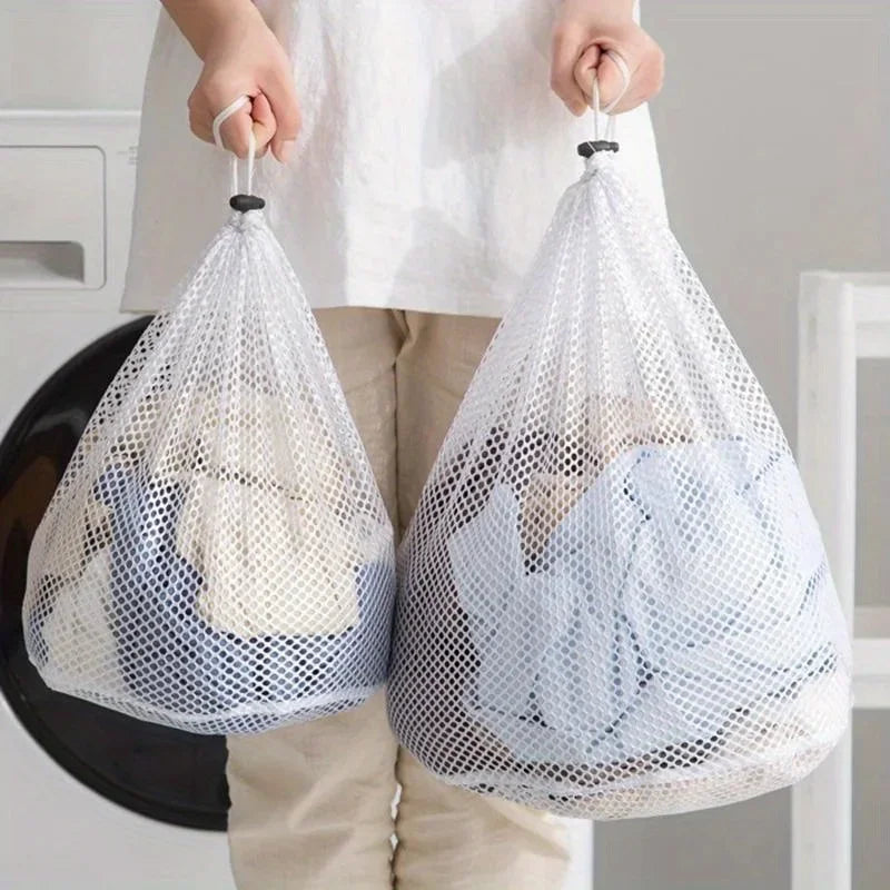 5pcs Mesh Organizer Net Dirty Bra Socks Underwear Shoe Storag Wash Machine Cover Clothes Big Size Large Washing Laundry Bag Qme