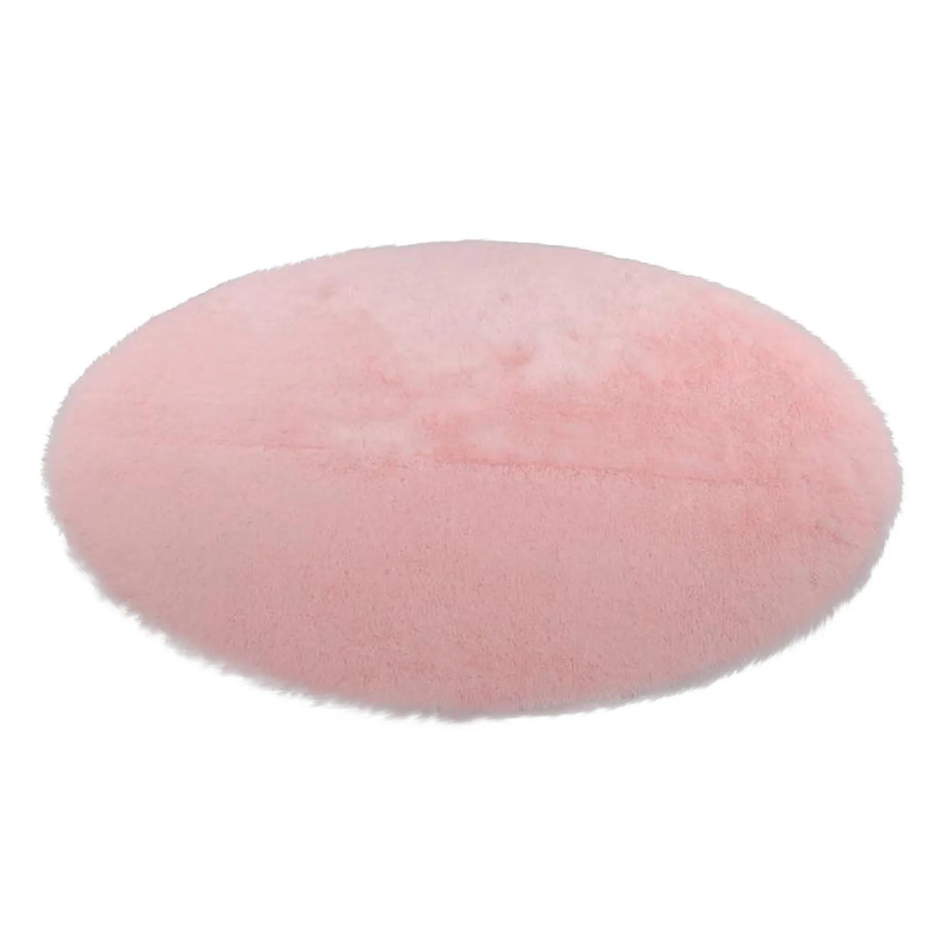 Wool Imitation Sheepskin Rugs Faux Non Slip Bedroom Shaggy Carpet Mats Multi Color Solid Soft Circular Carpets Qme