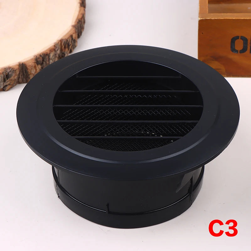 75/100/125mm Round Ducting Ventilation Cover Air Vent Extract Valve Grille Air Circulation Vents Cover Qme C3