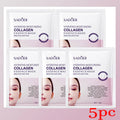 Deep Collagen Faded Wrinkle Facial Mask Reduce Fine Lines Firm Skin Moisturizing Brightening Smooth Skin Care Korean Cosmetics Qme 5pc