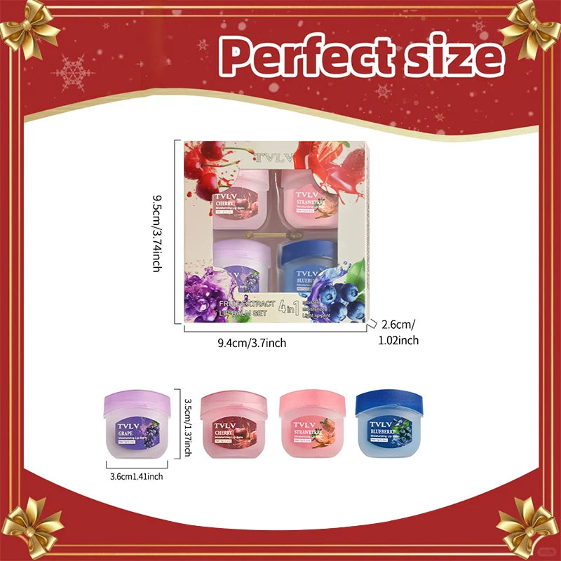 Fruit Lip Balm Spoon Autumn Winter Moisturizing Mask Anti-crack Care Qme