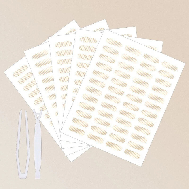 Natural Eye-lift Self-adhesive Mesh-lace Eyelid Tapes Stickers Women Qme