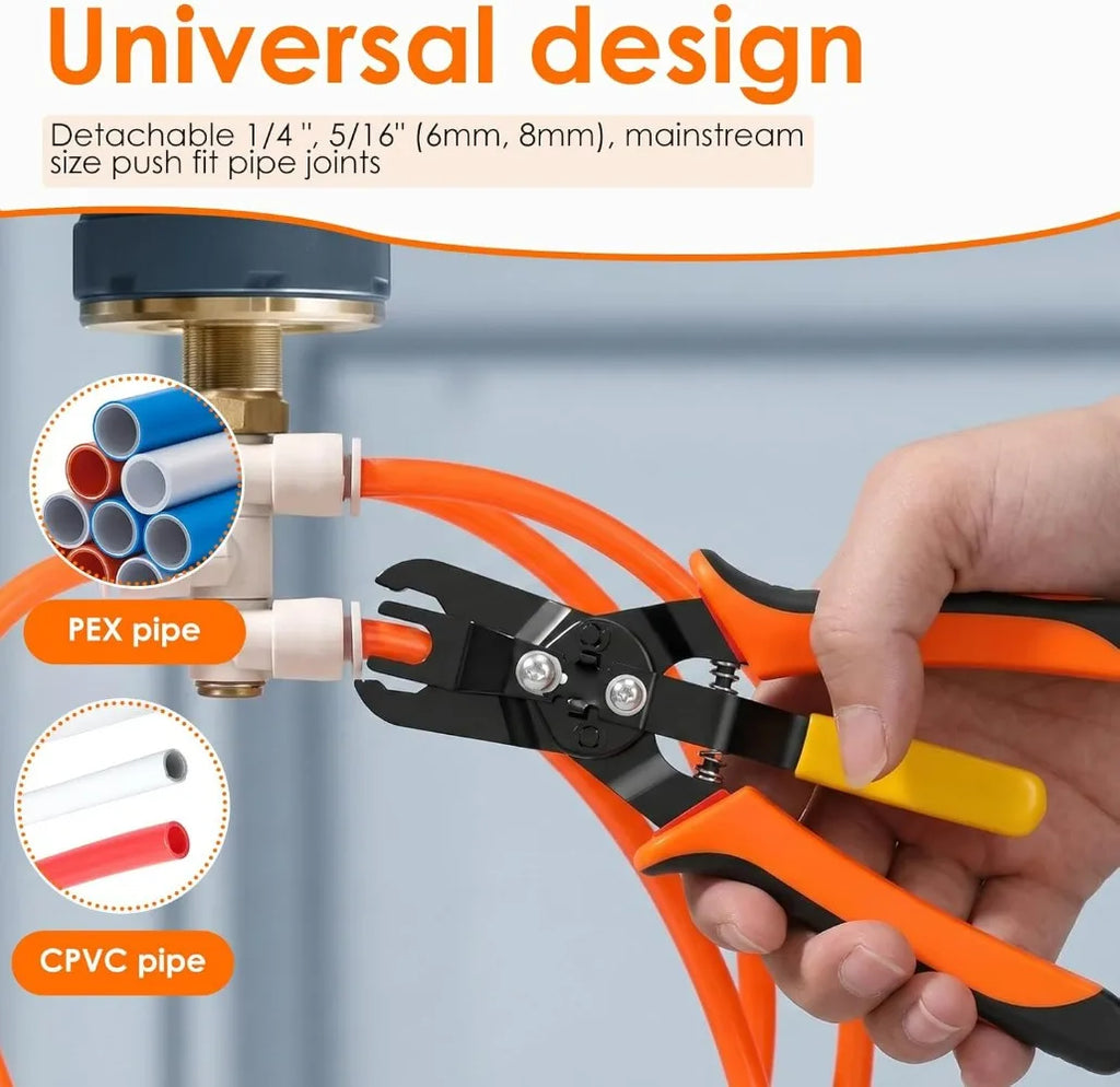 Press Type Air Tube Pliers Pneumatic Air Pipe Connector Quick Disconnect Disassembly Tool Industrial Maintenance Crimping Tool Qme