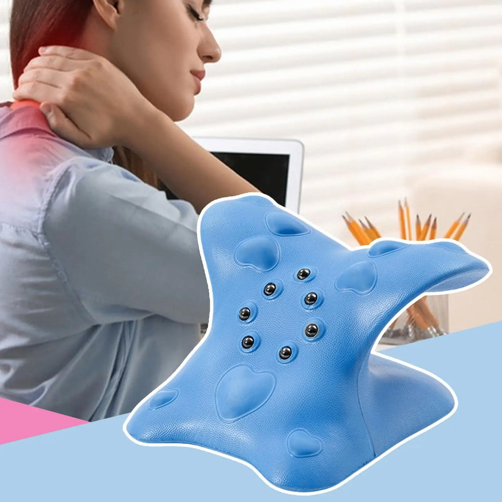 Neck Stretcher Cervical Traction Hump Corrector Upper Back Massage Qme