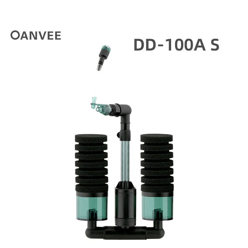 Biochemical Sponge Filter Electric Water Filtro Oxygenation Bacteria Aquarium Fish Tank Foam Fishing Carbon Koi Aquascaping Qme DD100A