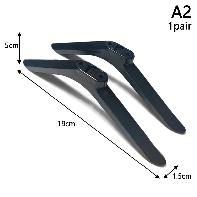 1Pair Universal Base Televisions Tabletop Stand Legs Pedestal Qme A2