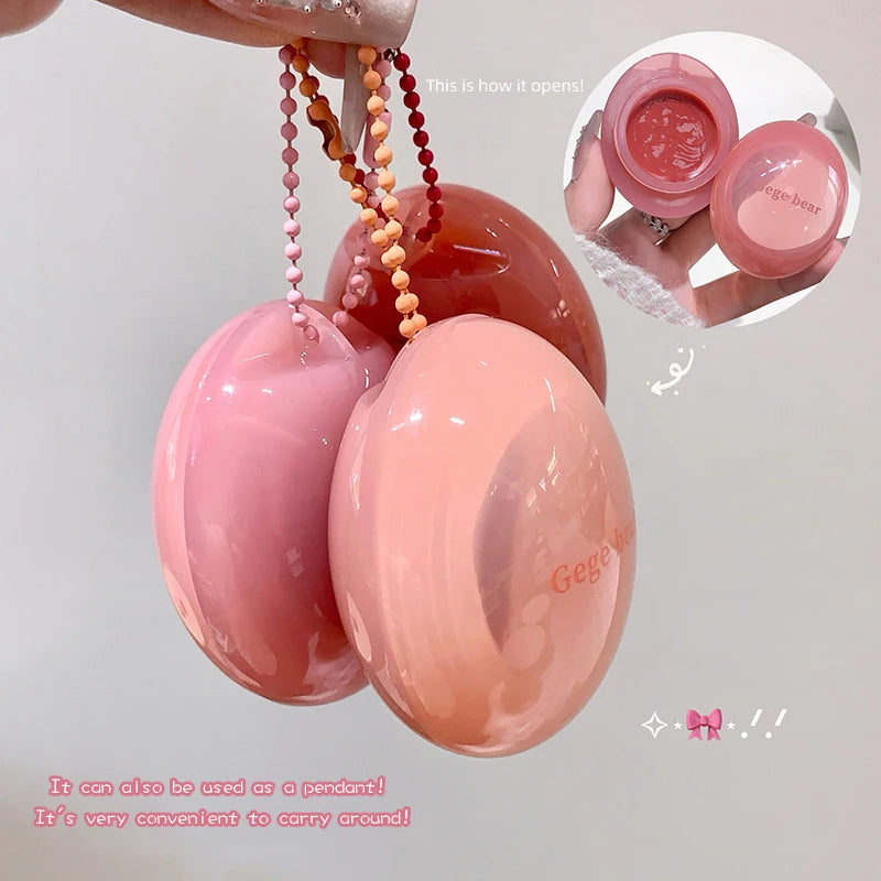 Gege Bear Dual-use Lip Jelly Glaze Blush Moisturizing Jam Gloss Honey Qme