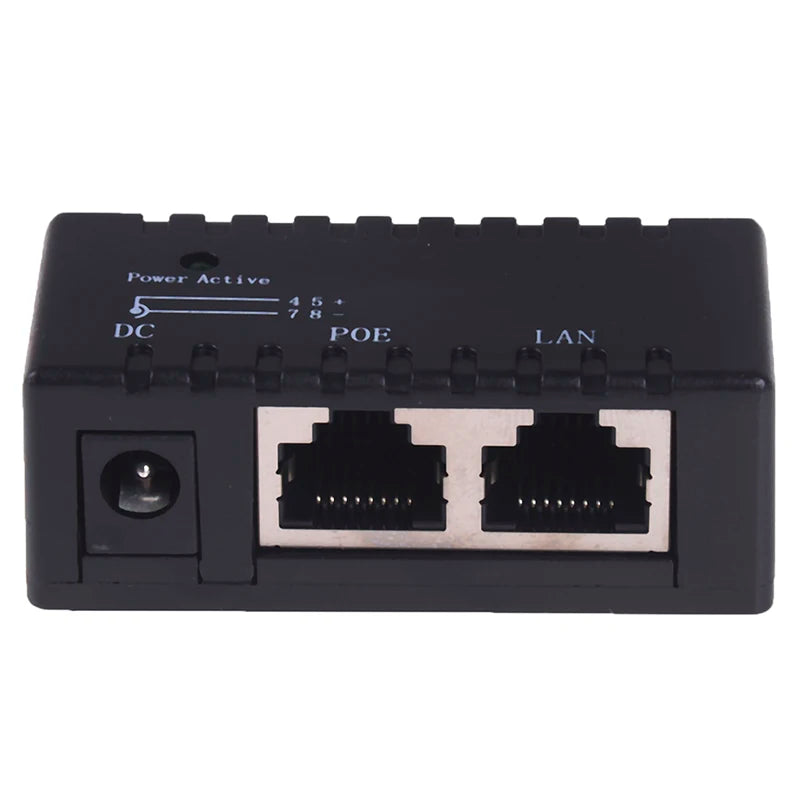 Passive POE Injector IP Camera VoIP Phone Netwrok AP Device 12V 48V Qme