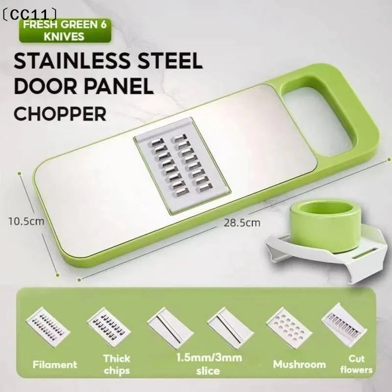 6-in-1 Stainless Steel Vegetable Cutter Multifunctional All-in-1 Qme