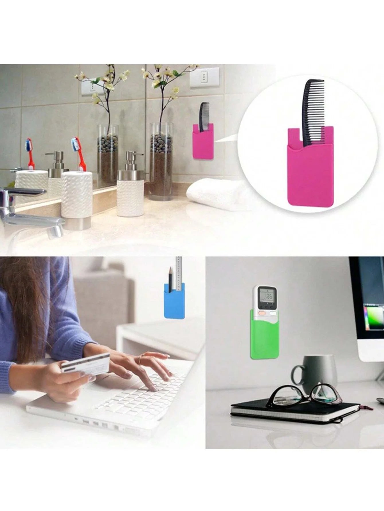 Silicone Phone Card Holder Bank Bus Id Sticker 2 Qme