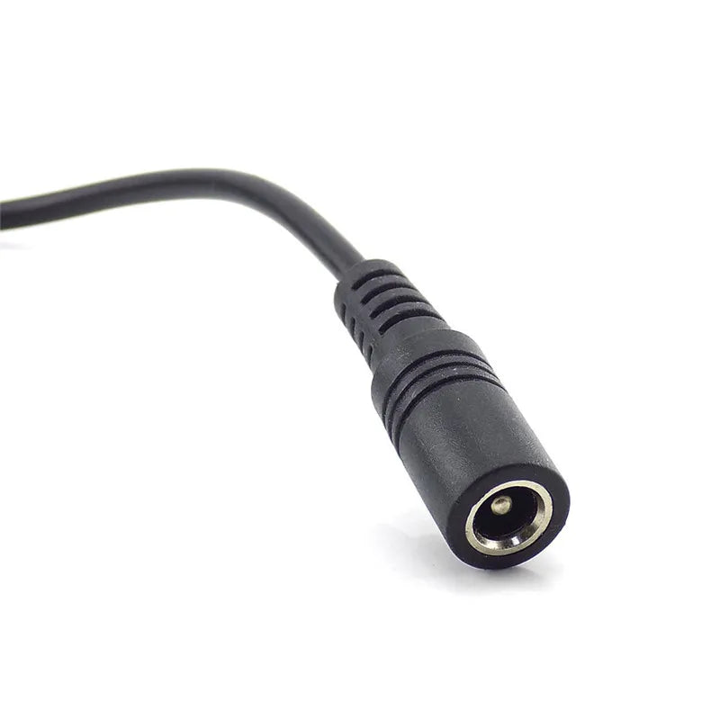 10pcs Female to Male Plug CCTV DC Power Cable Extension Cord Adapter 12V Power Cords 5.5mmx2.1mm For Camera Power Extension Cord Qme