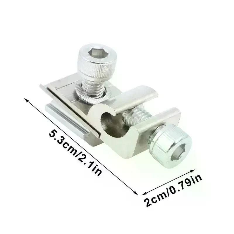 5/10pcs Solar Mounting System Grounding Clip Lug Bracket Clamps Photovoltaic Support Parts Solar Qme