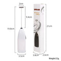 Portable Electric Handheld Egg Whisk With High Speed Mixing And Ergonomic Handle Perfect For Home Kitchen Baking Coffee Making Qme Black