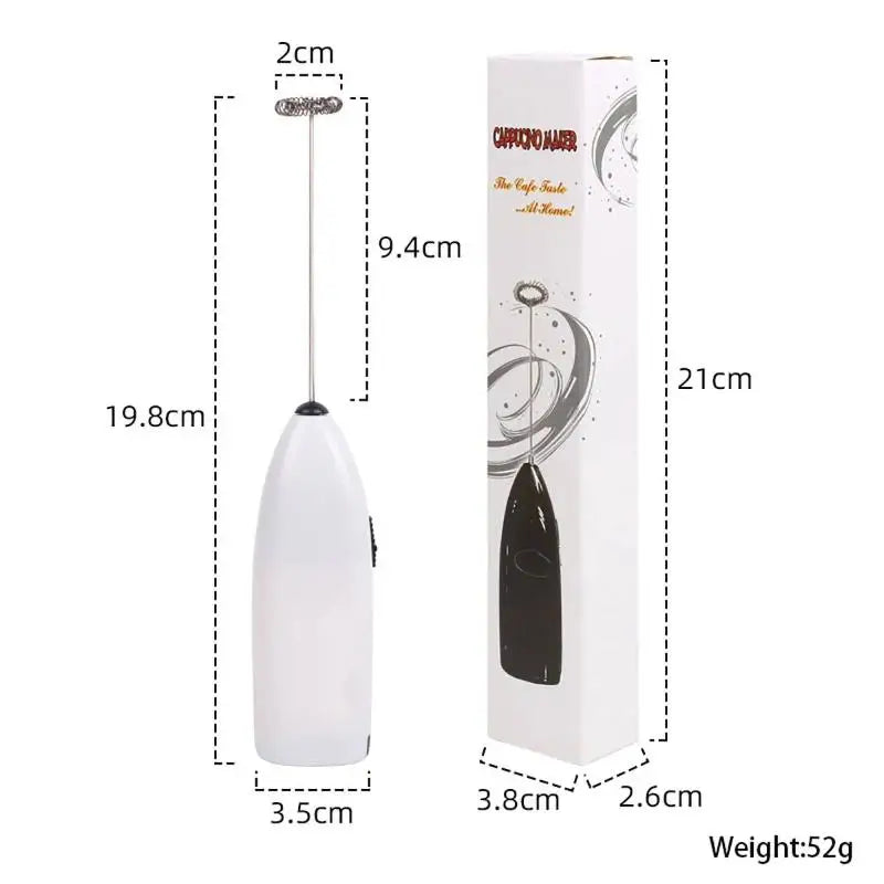 Portable Electric Handheld Egg Whisk With High Speed Mixing And Ergonomic Handle Perfect For Home Kitchen Baking Coffee Making Qme Black