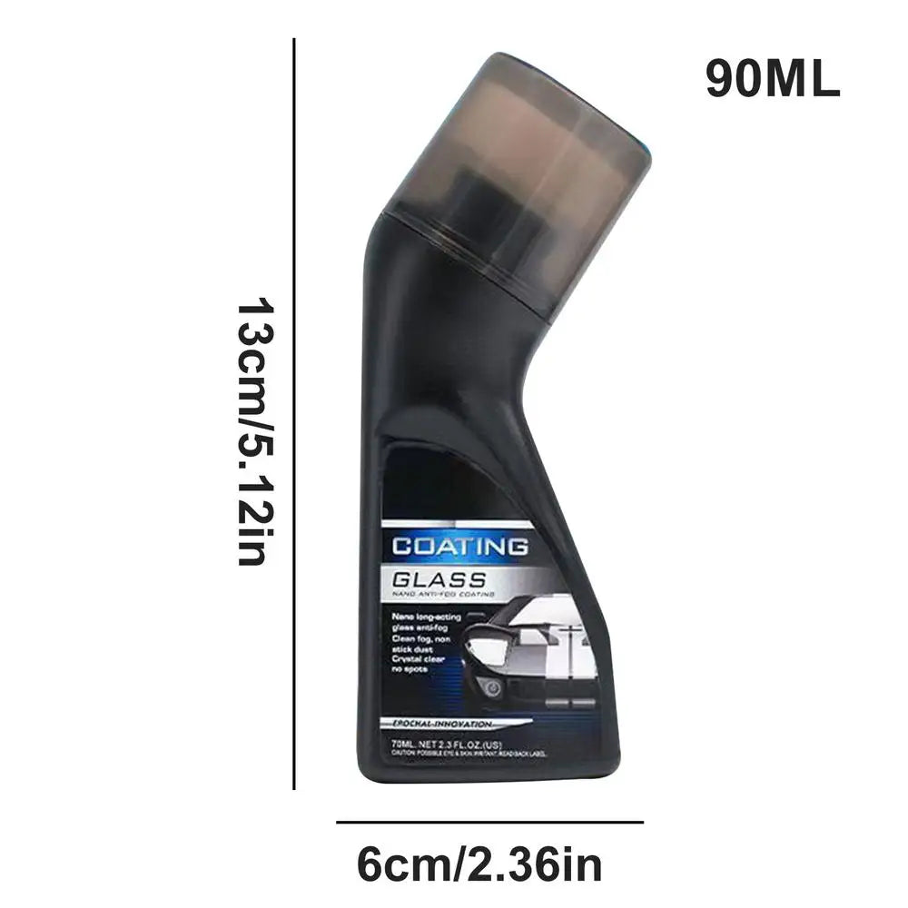 Car Windshield Rainproof Agent 90ml Auto Windshield Waterproof Defogging Agent Safe and Gentle Car Care Tool for Truck SUV RV Qme 90ml