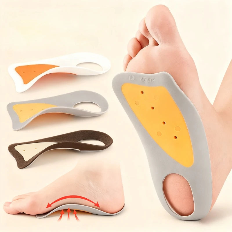 1Pair Large-area Protection Insole Thin Silicone Insoles Men Women Qme