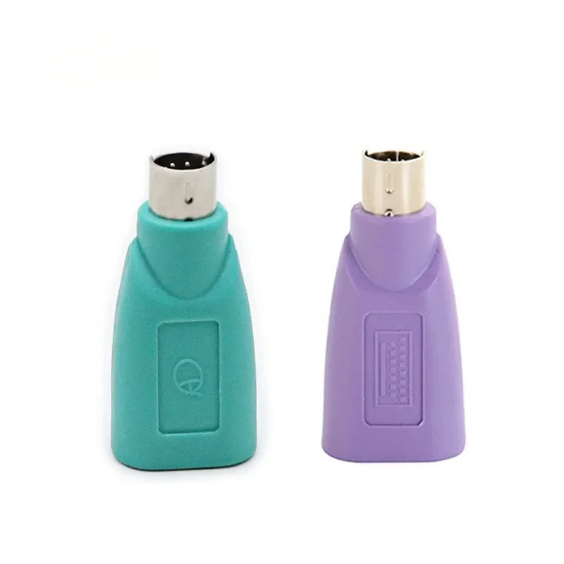 10pcs PS2 Male To USB Female Conversion Plug PS2 Male Round Head Mouse Keyboard Interface Converter Transmission Qme