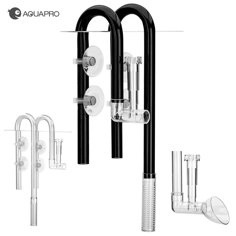 AQUAPRO Plastic Inflow Outflow Inlet Outlet Skimmer Lily Aquarium Accessories Tank Pipe Fish Water Filtro Fishbowl Akvarium Qme