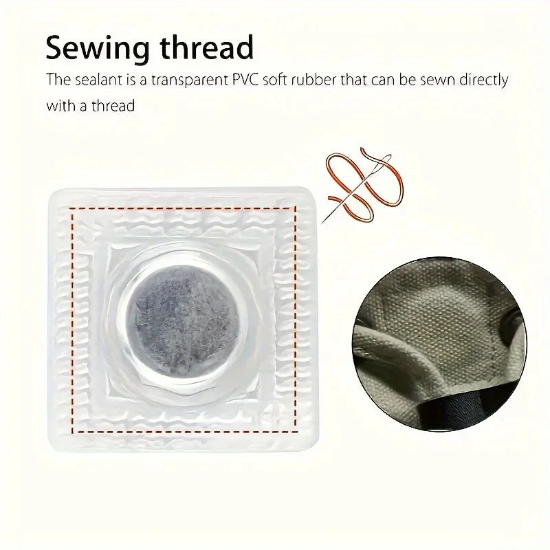 10-Pack Invisible Magnetic Snap Fasteners, 0.99cm Metal Sewing Buttons for Clothing and Bags Qme