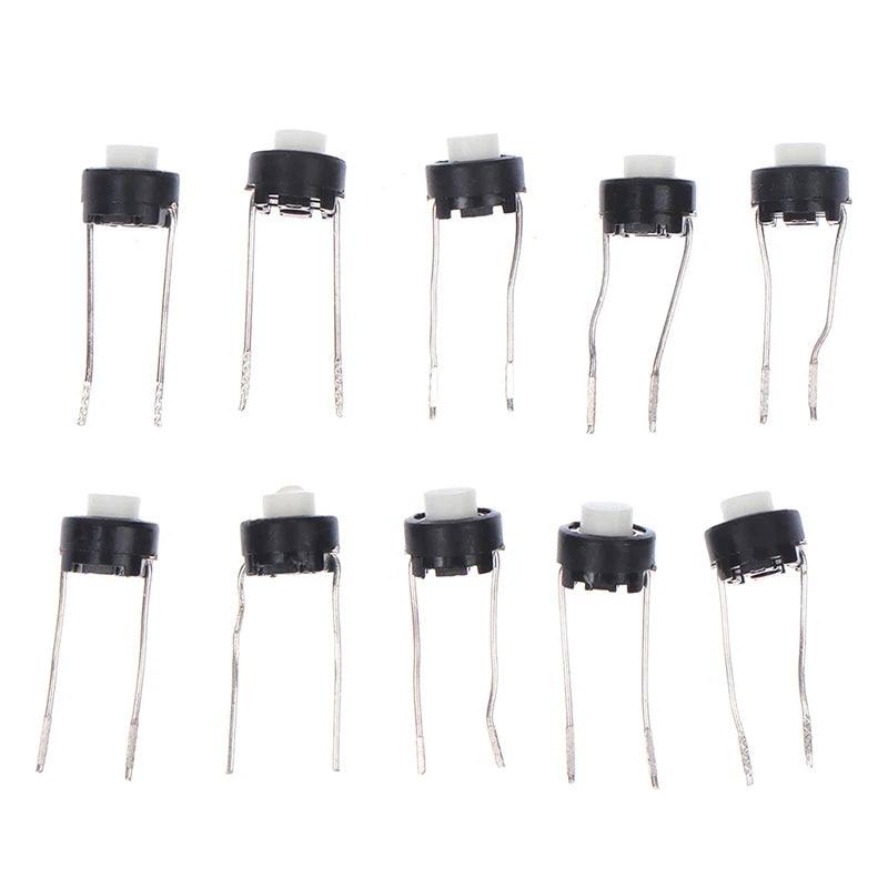 10Pcs/lot Mini Micro Momentary Tactile Push Button Switch 6*6*5mm 4 Pin ON/OFF Keys Button DIP 6x6x5mm Micro Switch Accessories. Qme 10PCS