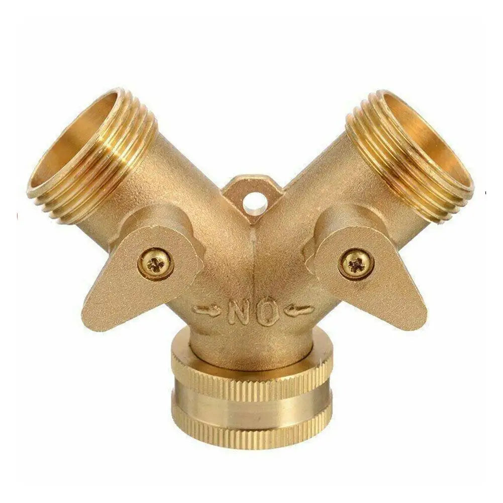 Brass Faucet Tap Connector Mixer Hose Adaptor Quick Connecter 3/4 Copper Hose Coupling Adapter Garden Watering Fittings Tool Qme