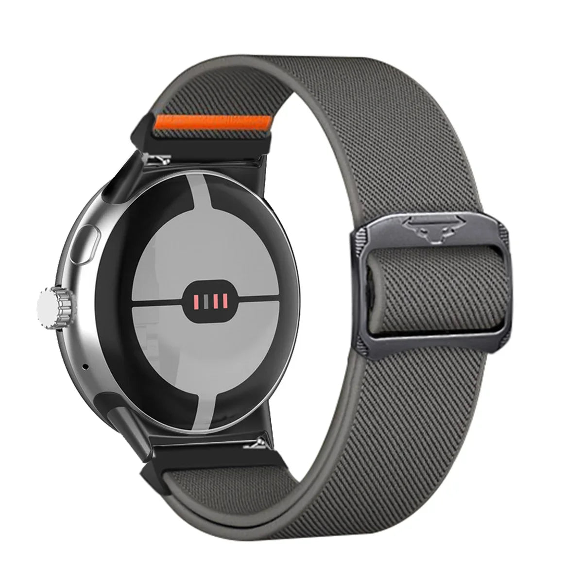 Strap for Google Pixel Watch 3 45mm Nylon Sport Band for Google Pixel Watch1/2/3 41mm Wristband Bracelet Replaced Accessories Qme Dark Gray-B Pixel Watch 1 41mm