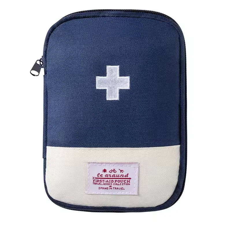 High-Capacity Portable First Aid Kit, Travel Medicine And Medication Storage Bag Oxford Cloth Organizer Box Emergency Survival Qme 1pc Blue