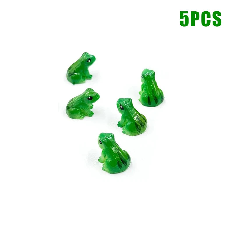 5 Resin Crafts Home Decoration Accessories Party Decoratio Mini Frog Qme 5PCS