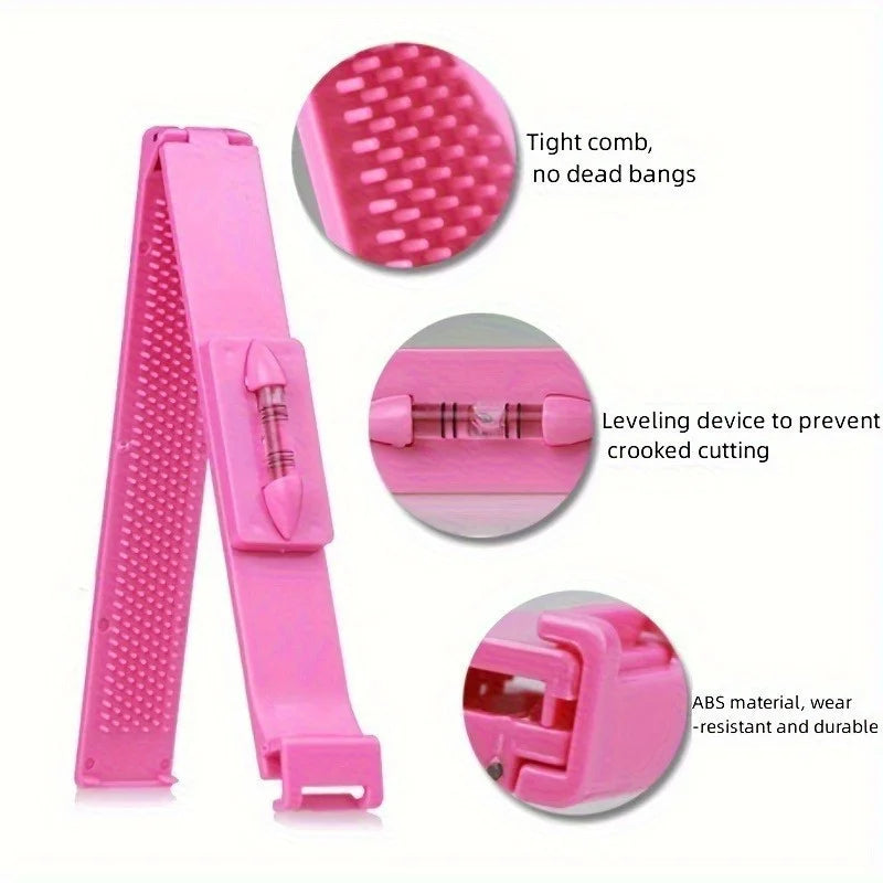 4Pcs DIY Hair Cutting Tool Set Straight Thinning Hair Scissors Hair Bangs Clip Hair Cutting Comb Household Barber Hairdressing Qme