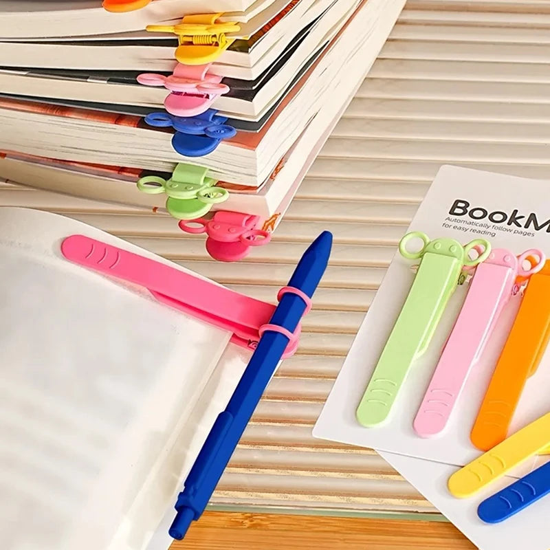 Silicone Bookmark 1 Automatically Follows Page Flipping Student Qme