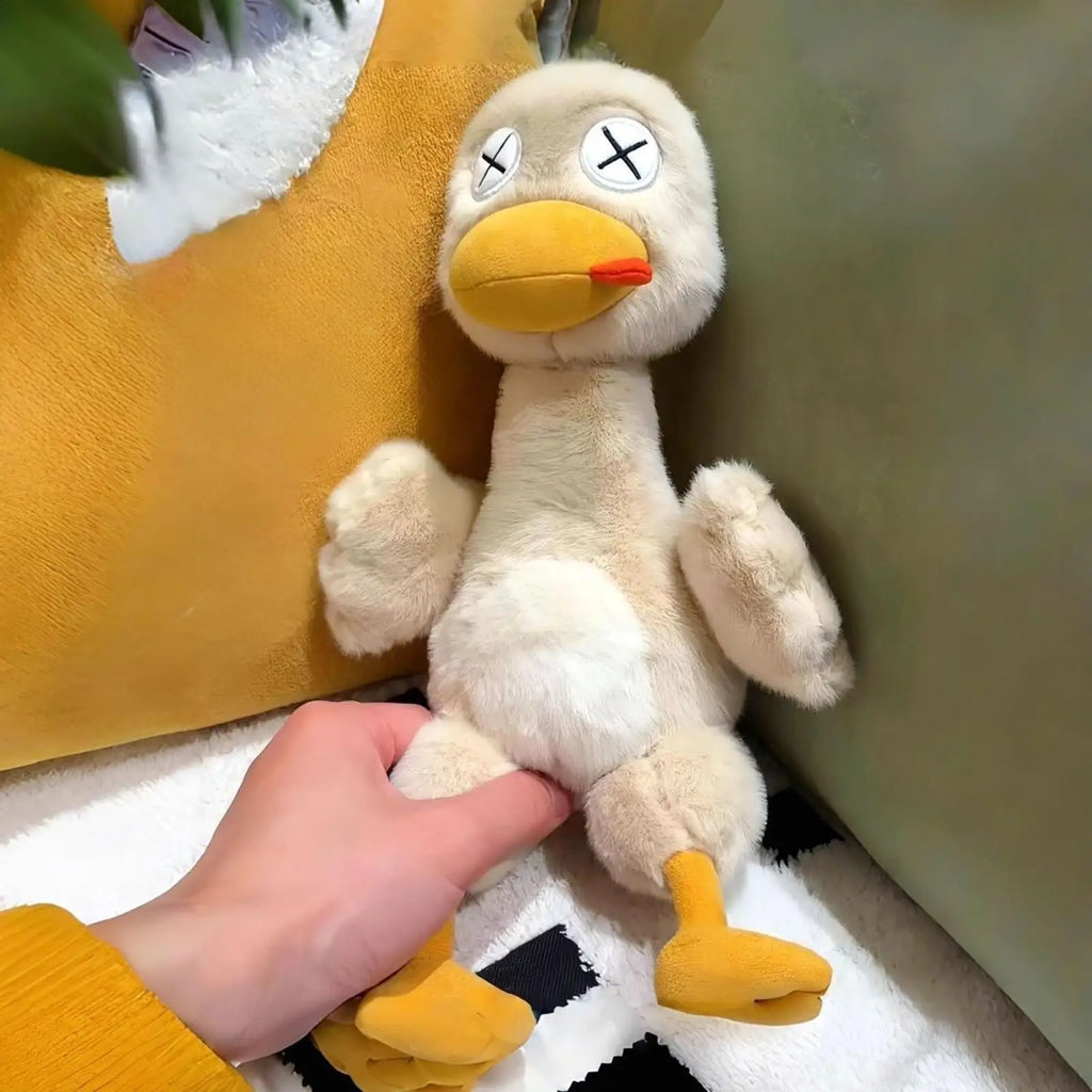 Magnetic Detachable Plush Duck Detachable Cute Stress Relief Fidget Dolls Cartoon Stuffed Animal Doll for Kids Teens Adults Home Qme