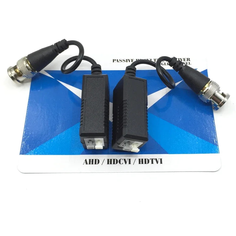 ESCAM HD CCTV Via Twisted Pairs Adapter 720P HD CVI/TVI/AHD Passive Video Balun Male BNC to UTP Cat5/5e/6 Network Camera Qme