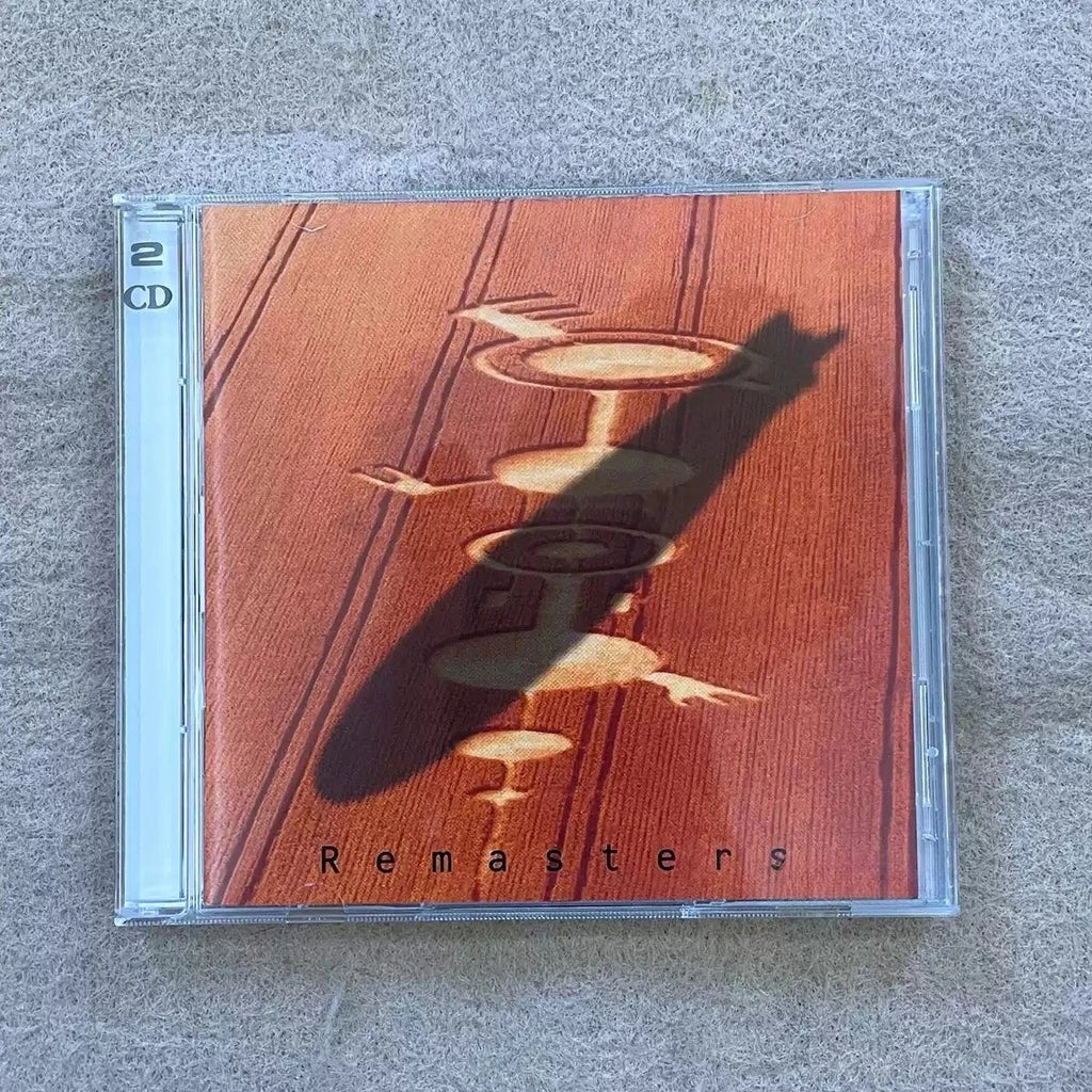 Classic Rock Remastered Compilation CD, Abstract Totem Art Cover, High-Fidelity Audio Disc for Music Fans, Home & Car Use Qme rock