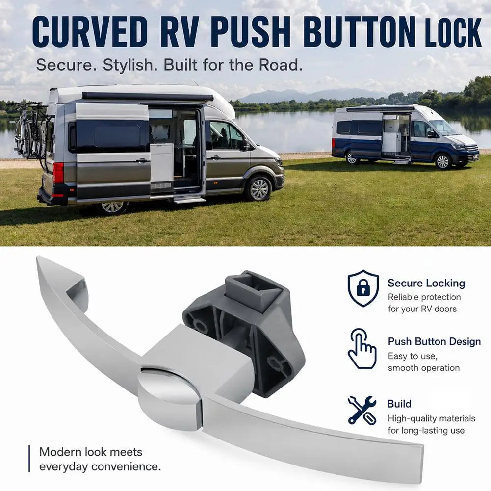 Auto Handle Push Button Drawer Latchs Cabinet Door Catch Keyless Cupboard Locks durable handle lock Camper Caravans Qme