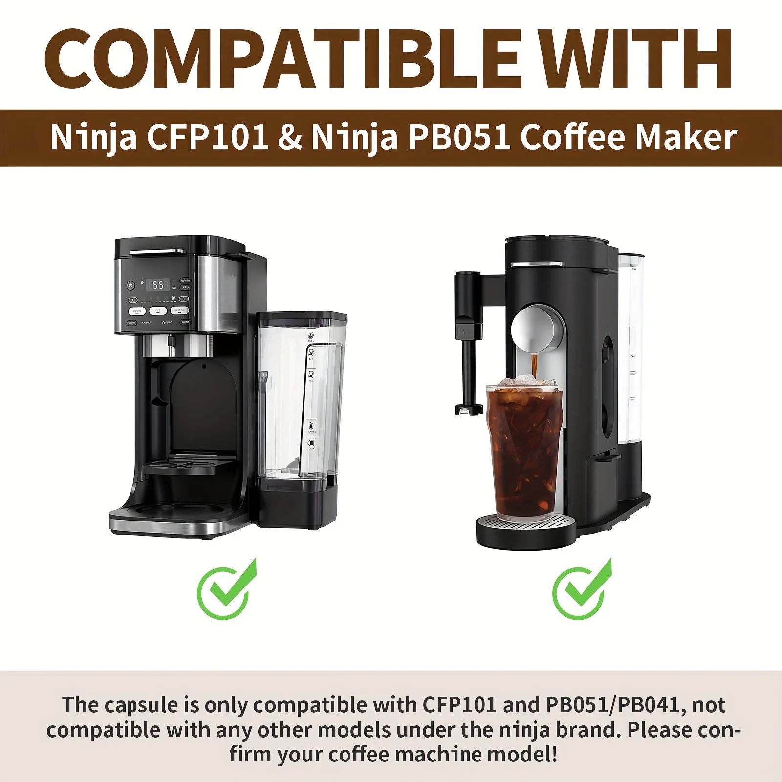 SUS304 Stainless Steel Reusable K-cups Coffee Pods Compatible Ninja Qme