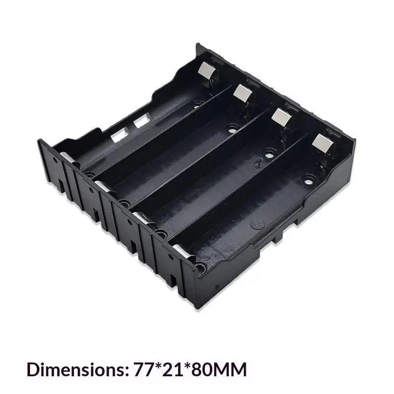 18650 Parallel Battery Box Shell 1 2 3 4 Slot Holder Storage Case DIY Qme A4