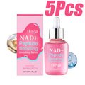 NAD+ Peptide Boosting Smoothing Serum Firming Hydrating Anti-Aging Serum Radiant Glow Face Essence Hyaluronic Acid Brightening Qme 5 x 30ml Boxed