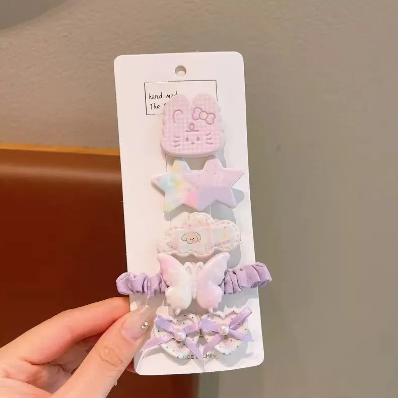 Colorful Stray-hair Duckbill Clip Kuroomi Student Cartoon Hair Girls