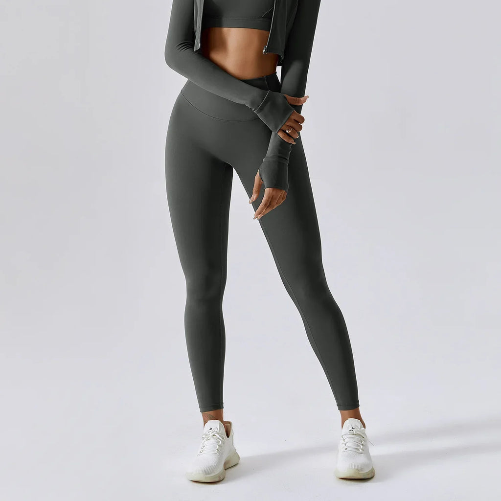 A Seamless Gym Leggings Women Yoga Pants Sexy High Waist Booty Lifting Leggings Pants Women Sports Clothing Fitness Wear Qme