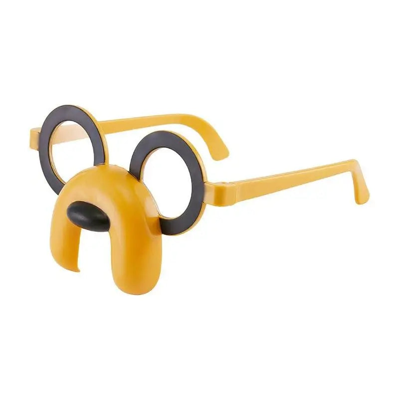 1Pcs Puppy Personality Ball Funny Glasses Pet Fashion Two-dimensional Halloween Glasses Home Festival Party Supplies Qme Yellow