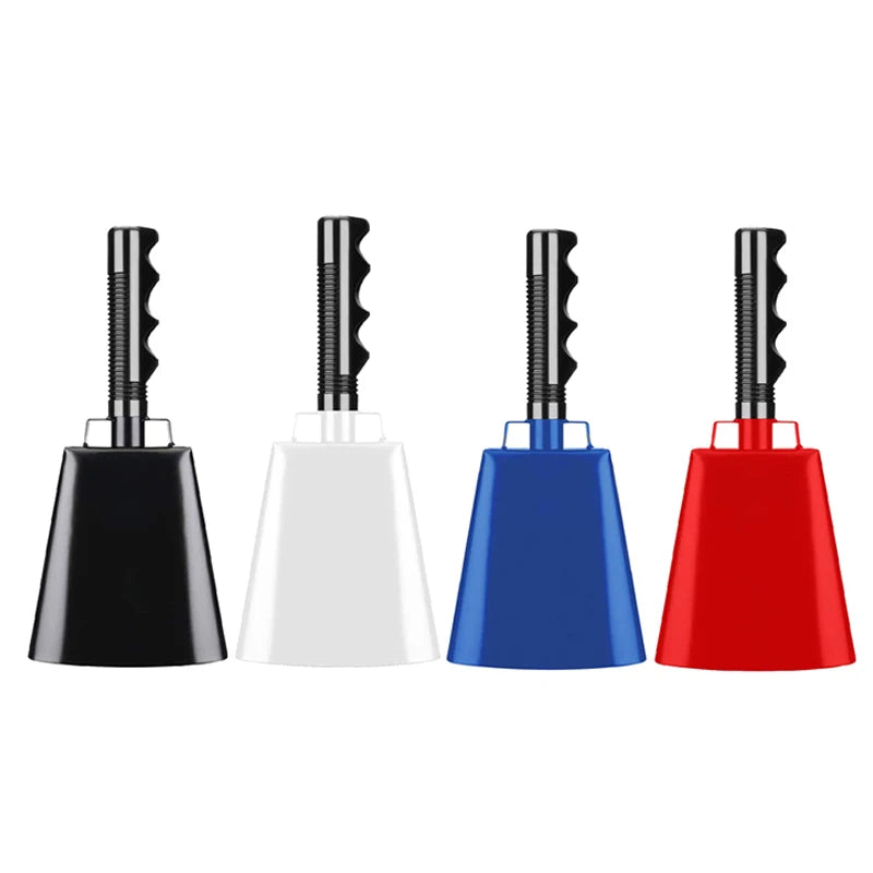 Cowbell Handle Noise Makers Sports Events Cheering Iron Cow Bells Qme