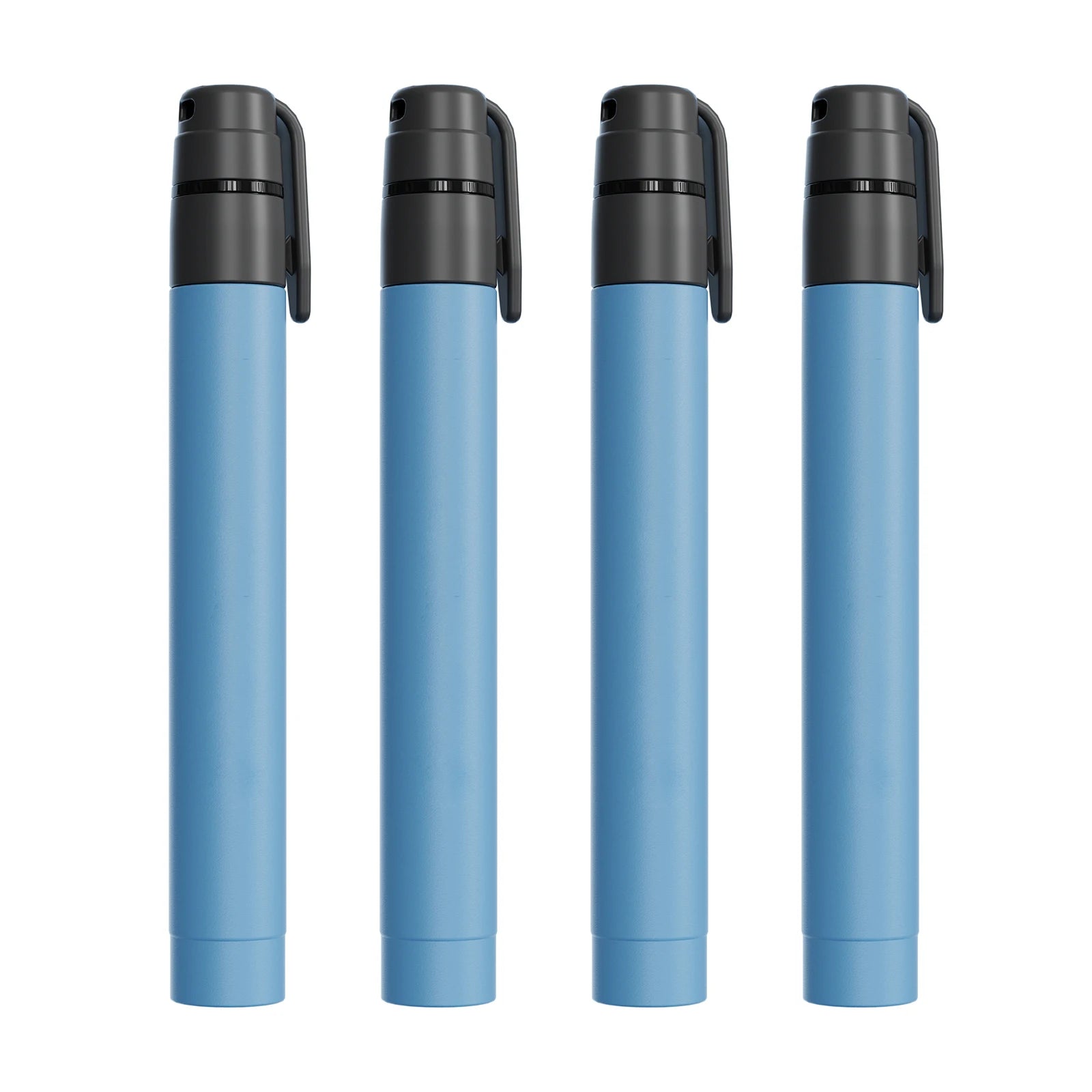 Outdoor Mini Water Filter Straw Emergency Portable Water Filtration System for Camping Hiking Travel 1/2/3/4pcs Qme 4PCS Blue China Mainland