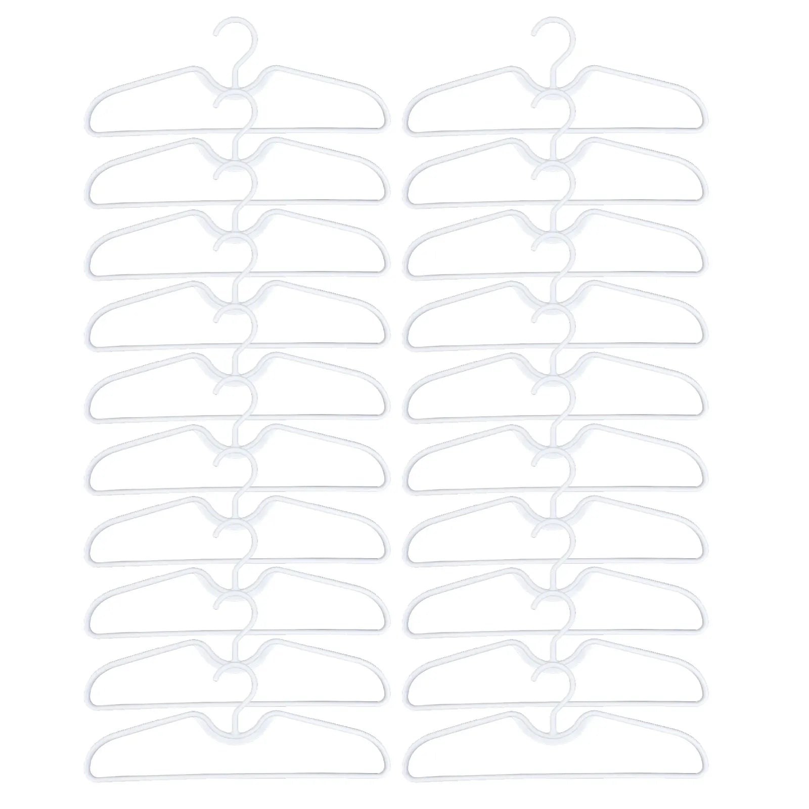 5/10/20pcs Short Neck Hangers Anti-Slip Plastic Clothes Hangers For Save Vertical Space Home Improvement Clothing Tools Parts Qme 20pcs